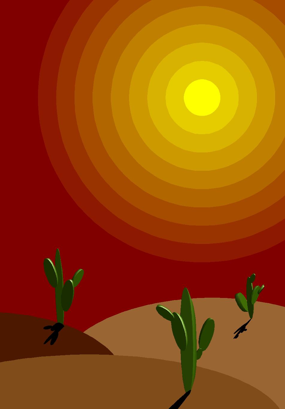 draw desert